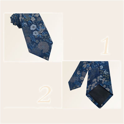 Men's Holiday Style Floral Polyester Necktie