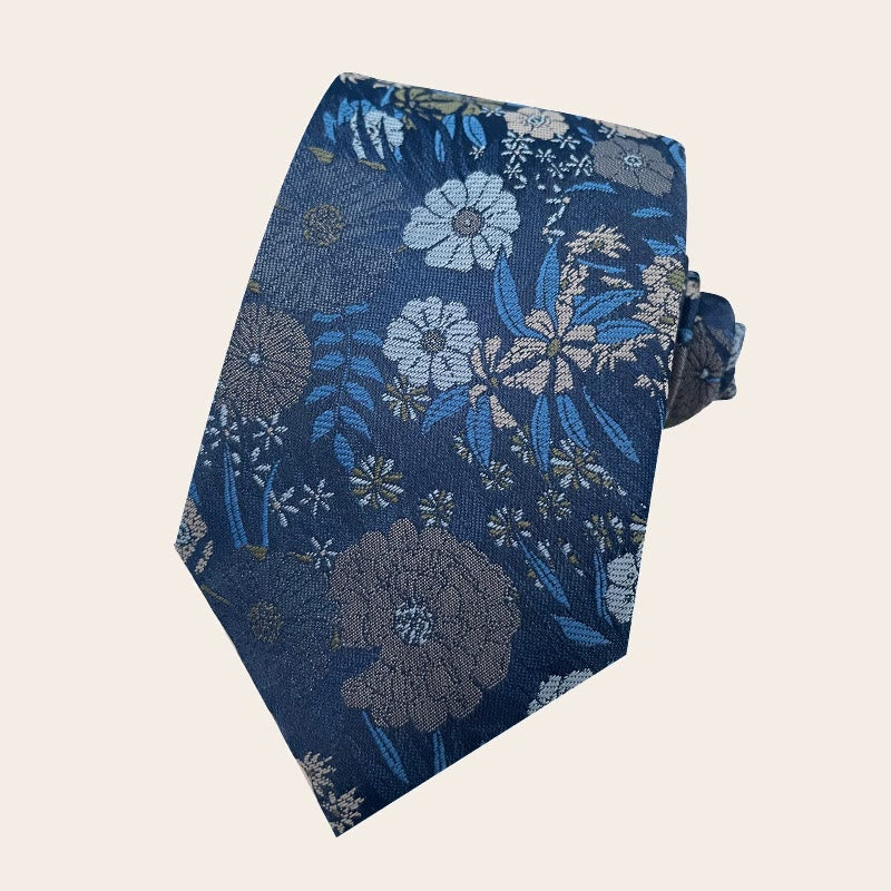Men's Holiday Style Floral Polyester Necktie