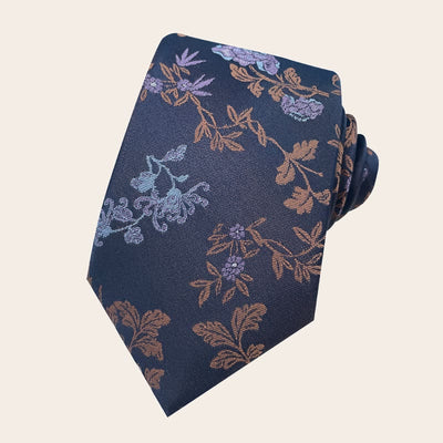 Men's Holiday Style Floral Polyester Necktie