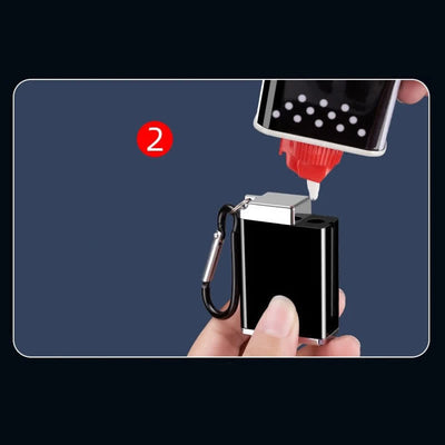 Mini Rectangle 2-in-1 Portable Ashtray Matchstick Kerosene Lighter