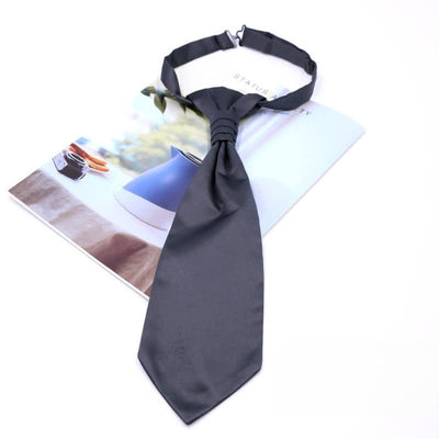 Men's Pre-Tied Ruche Cravat Luxury Paisley Tuxedo Ascot Necktie