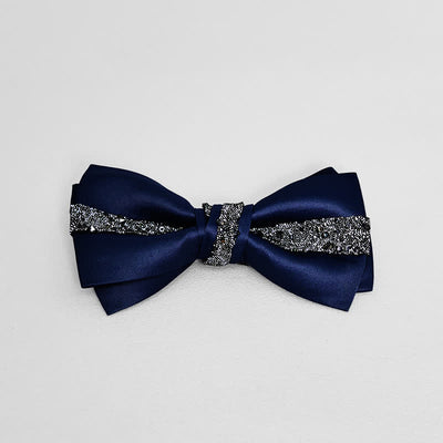 Men's Sparkling Glitter Bow Tie Pocket Square