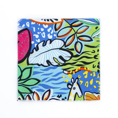 Men's Fresh Floral Patterns Cotton Pocket Square