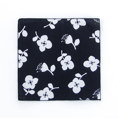 Men's Fresh Floral Patterns Cotton Pocket Square