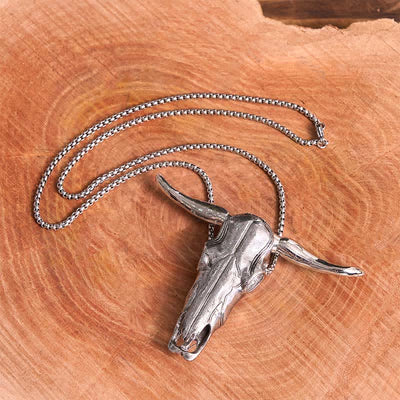 Longhorn Bull Head EDC Tool Multi-function Pendant Belt Buckle