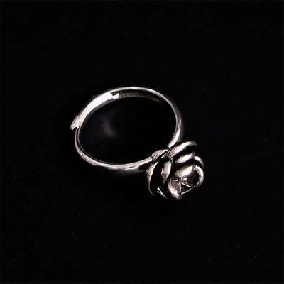 Detachable Twist Rose Flower Self Defense Adjustable Ring