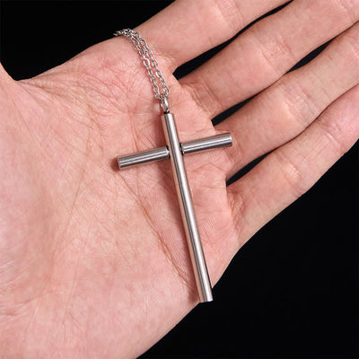 FT: Edc Toothpick Portable Gadget Cross Pendant Necklace - image 4