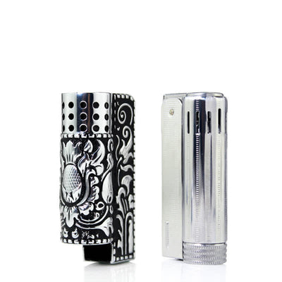 Embossed Dragon Detachable Shell Refillable Kerosene Lighter
