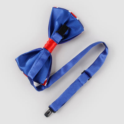 Men's British Flag Patriotic Party Bow Tie Necktie