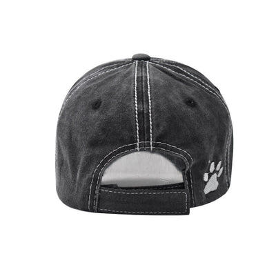 Dog Vibes Only Embroidered Washed Baseball Cap