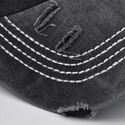Dog Vibes Only Embroidered Washed Baseball Cap