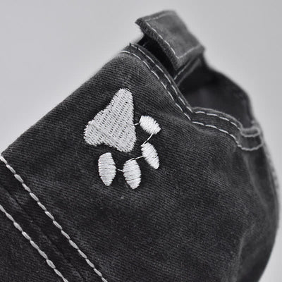 Dog Vibes Only Embroidered Washed Baseball Cap