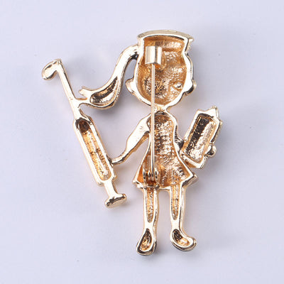 Cartoon Nurse Medical Nurse Gift Enamel Brooch