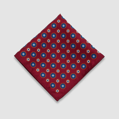 Men's Vintage Paisley Dots Pattern Business Pocket Square