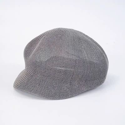 Women's Soild Color Woven Beach Straw Beret Hat