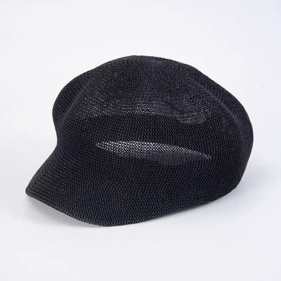Women's Soild Color Woven Beach Straw Beret Hat
