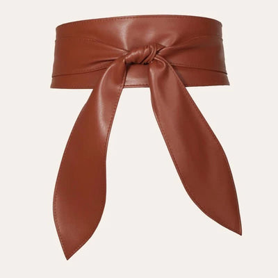 Women's Wide Waistband Wrap Leather Corset Belt