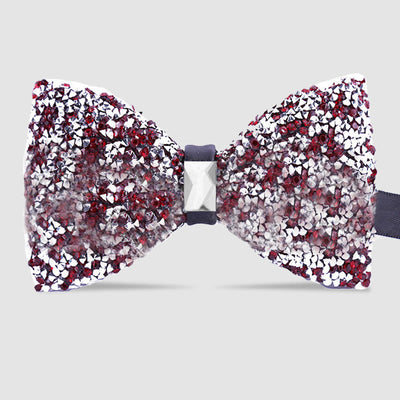 Men's Sparkle Star Glitter Crystal Bow Tie