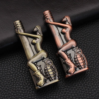Creative Beauty Holding Grenade Butane Lighter
