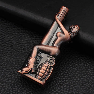 Creative Beauty Holding Grenade Butane Lighter