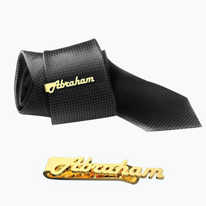 Custom Your Name Business Wedding Accessories Metal Tie Bar