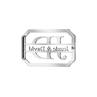 Custom Name & Initials Silver DIY Buckle Leather Belt
