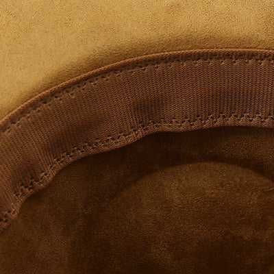 Punk Golden Metal Chain All-Season Suede Velvet Cowboy Hat