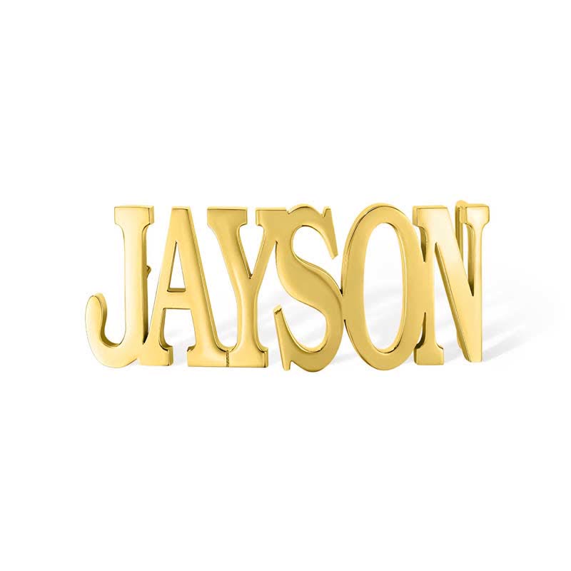 Sleek Letter-shape Custom Named DIY Buckle Leather Belt