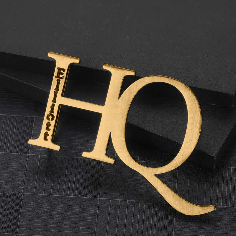 Custom Initials Engraved Vertical Name DIY Buckle Leather Belt
