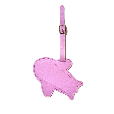 Airplane Shape One-Sided Custom Your Text Luggage Tag - Light Purple - image 14