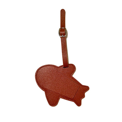 Airplane Shape One-Sided Custom Your Text Luggage Tag - Brown - image 16