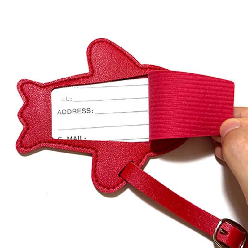 Airplane Shape One-Sided Custom Your Text Luggage Tag - image 6