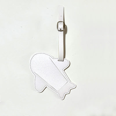 Airplane Shape One-Sided Custom Your Text Luggage Tag - White - image 8