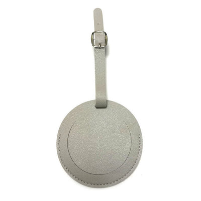 Round Shape One-Sided Custom Your Text Luggage Tag - Gray - image 17