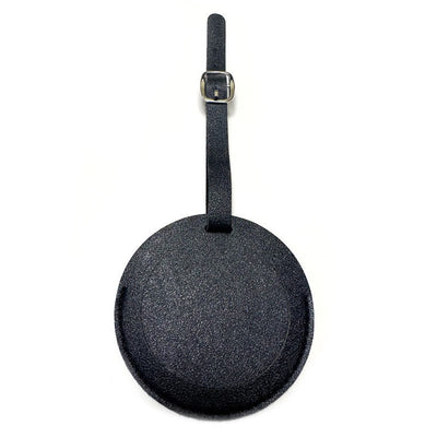 Round Shape One-Sided Custom Your Text Luggage Tag - Black - image 15