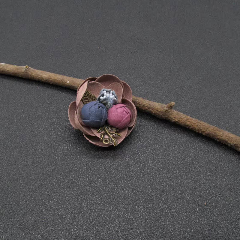 Cute Bud Wedding Original Design Mini Flowers Cloth Brooch
