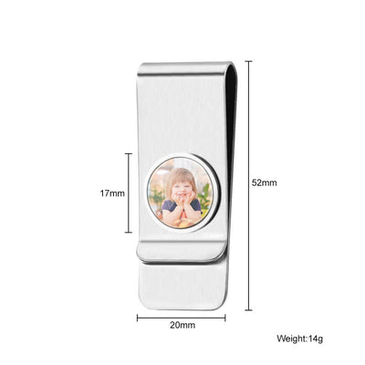 Custom Color Photo Wedding Gift Idea Money Clip
