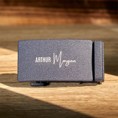 Personalized Gift Idea Custom DIY Automatic Buckle Leather Belt - Matte Blue-Custom - Without Belt - Not Included Belt - image 11