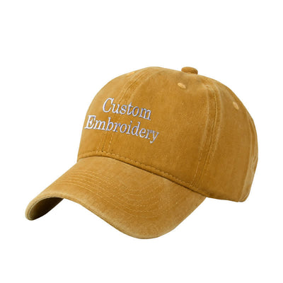Custom Text Personalized Embroidered Adjustable Baseball Cap