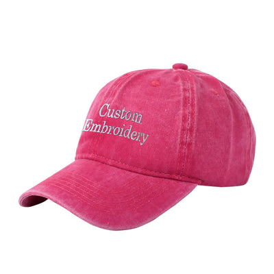 Custom Text Personalized Embroidered Adjustable Baseball Cap