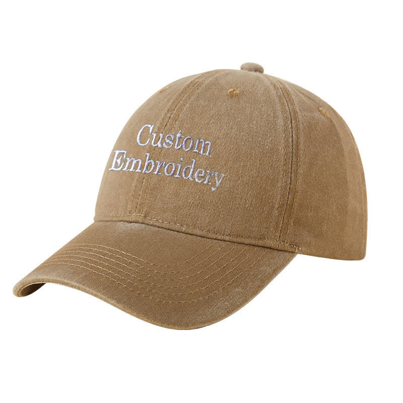 Custom Text Personalized Embroidered Adjustable Baseball Cap