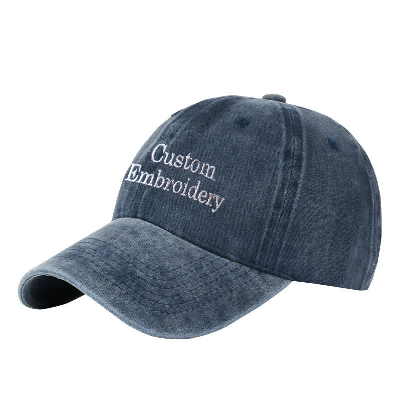 Custom Text Personalized Embroidered Adjustable Baseball Cap