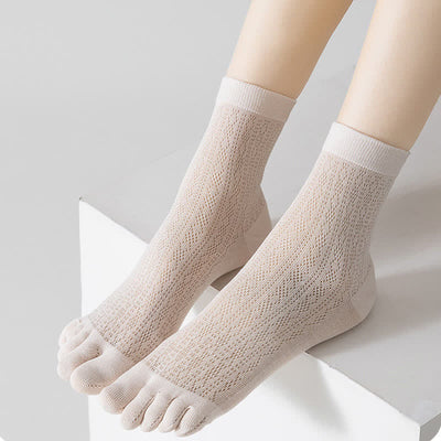 Women's Five Finger Thin Mesh Summer Socks