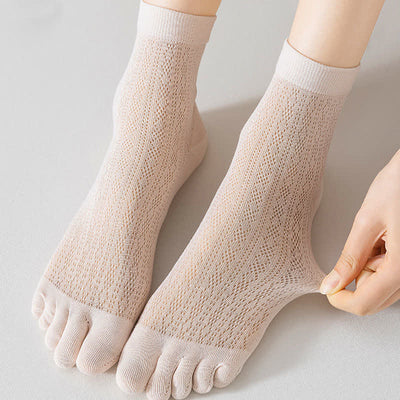 Women's Five Finger Thin Mesh Summer Socks