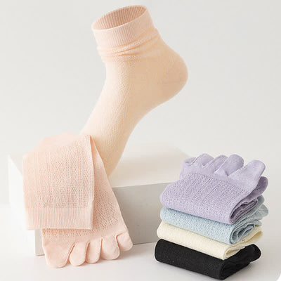 Women's Five Finger Thin Mesh Summer Socks