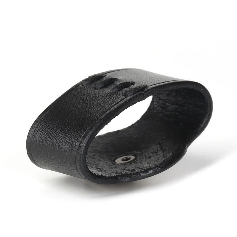 Waist Decoration Real Leather Belt Loop Fixing Ring