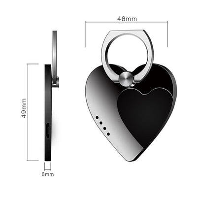 Heart Phone Stand Ring Buckle Rechargeable Electric Lighter