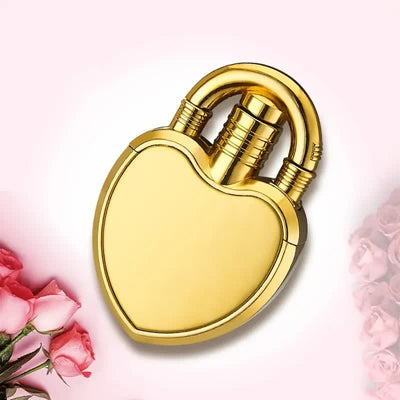 Heart & Lock Shape Jet Single Flame Refillable Butane Lighter