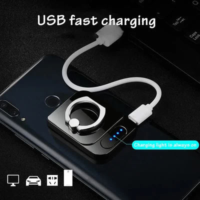 Square Phone Holder Touch Control Rechargeable Electric Lighter