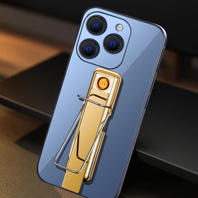 Long Strip Phone Holder Ring Buckle Rechargeable Electric Lighter